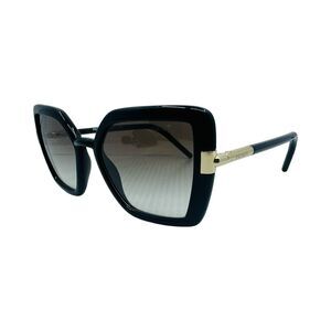 Prada SPR 09W 1AB-0A7 Black / Gold Tone Oversized Sunglasses 54-20-140